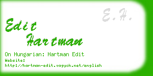 edit hartman business card